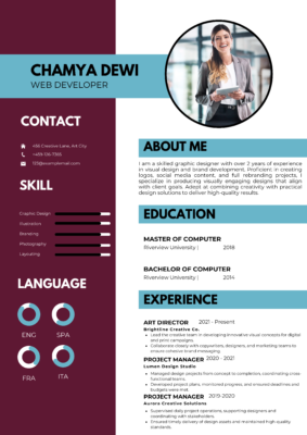 Creative CV Template – Unique & Modern Resume Design