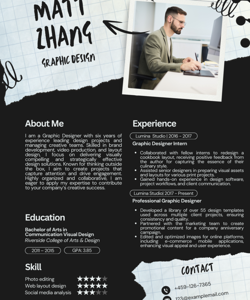 Creative CV Template – Unique & Modern Resume Design