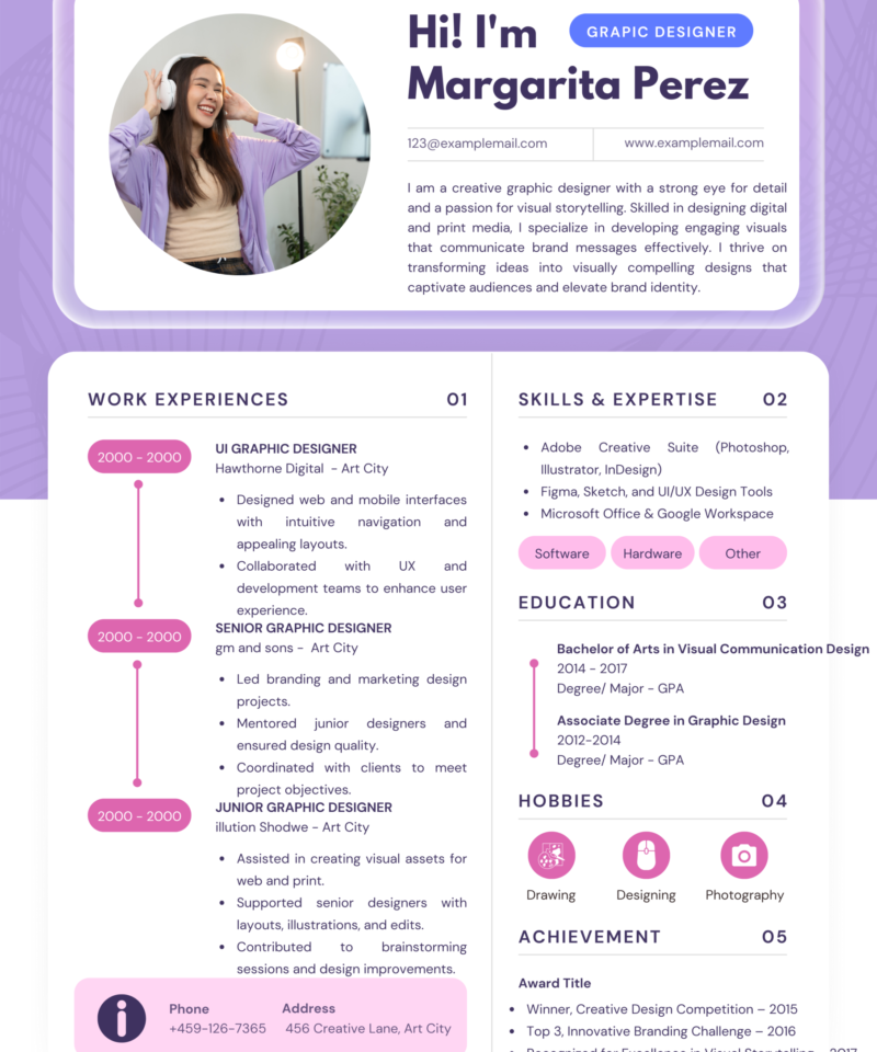 Creative CV Template – Unique & Modern Resume Design