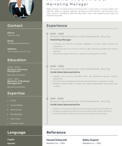 Modern CV Template – Clean Professional Resume Design