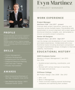 Modern CV Template – Clean Professional Resume Design