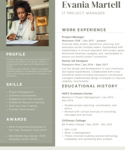 Modern CV Template – Clean Professional Resume Design