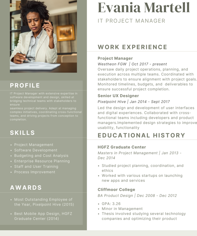 Modern CV Template – Clean Professional Resume Design