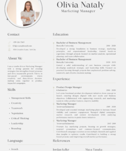 Modern CV Template – Clean Professional Resume Design