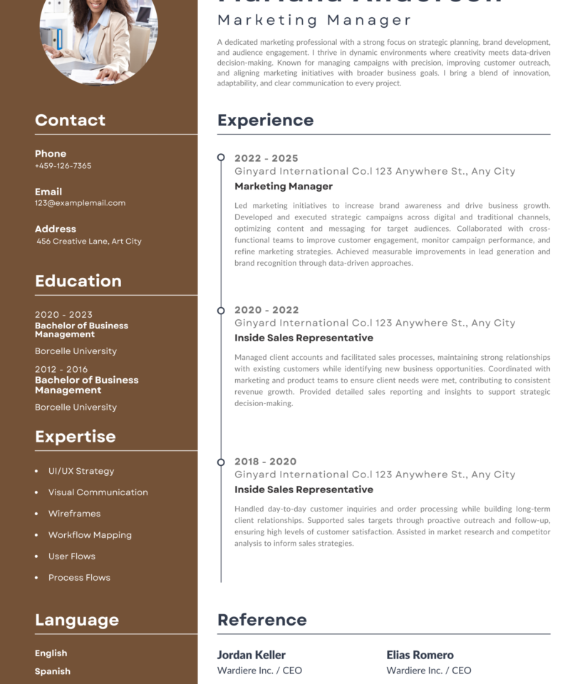 Modern CV Template – Clean Professional Resume Design