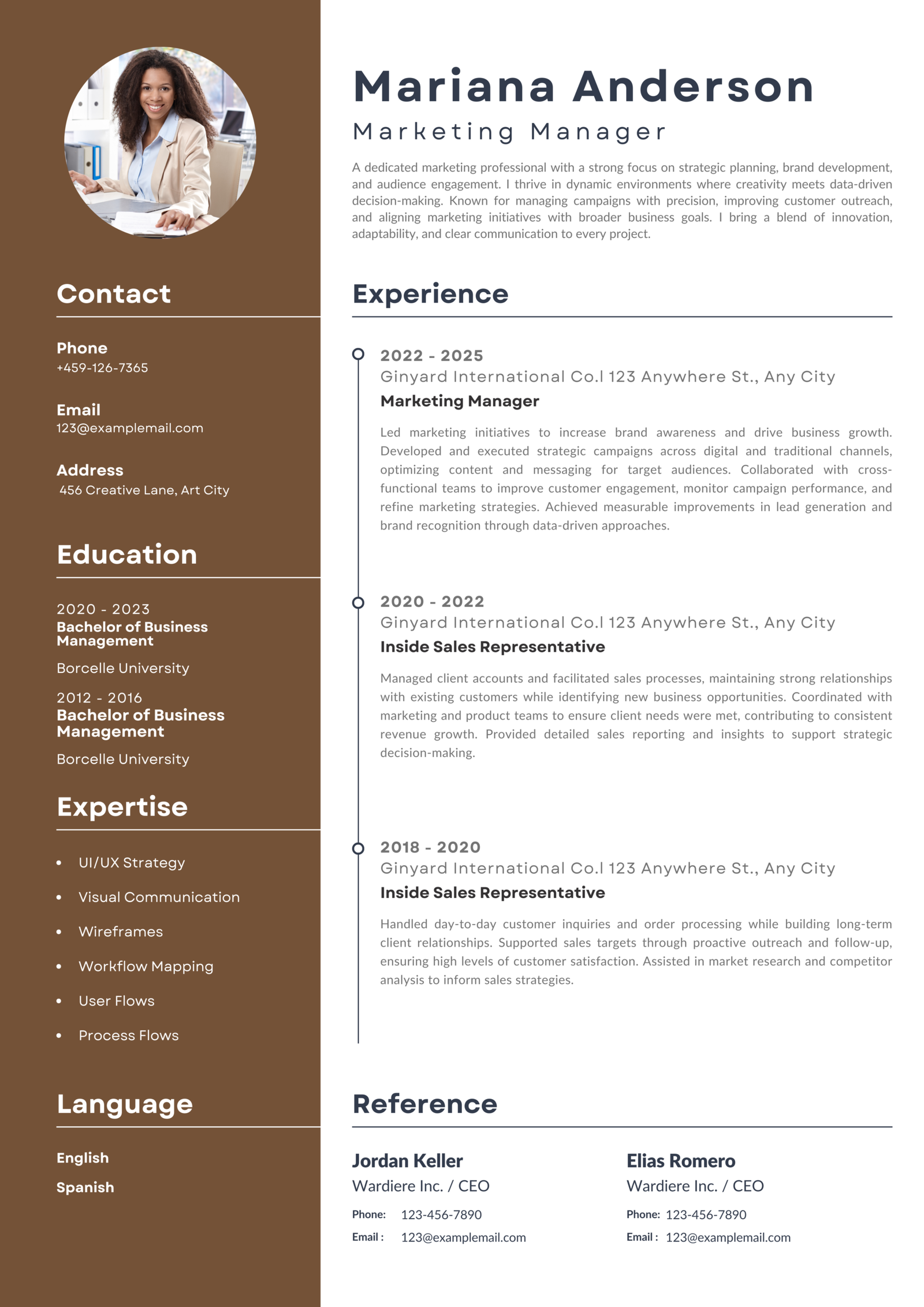 Modern CV 15 Modern CV Template – Clean Professional Resume Design