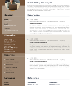 Modern CV Template – Clean Professional Resume Design