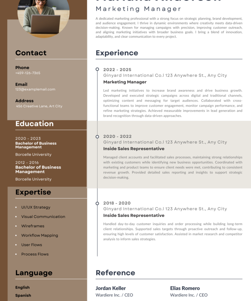 Modern CV Template – Clean Professional Resume Design