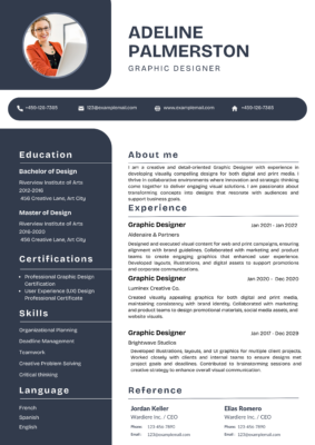 Modern CV Template – Clean Professional Resume Design