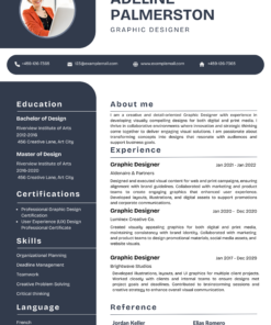 Modern CV Template – Clean Professional Resume Design