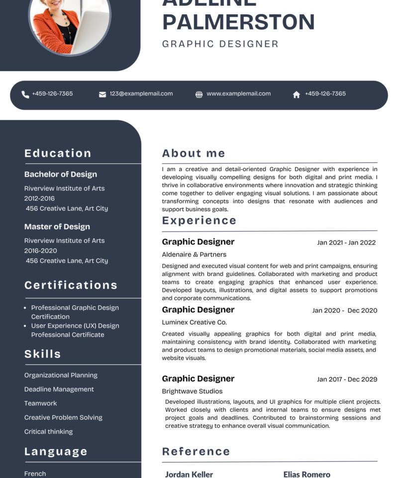 Modern CV Template – Clean Professional Resume Design