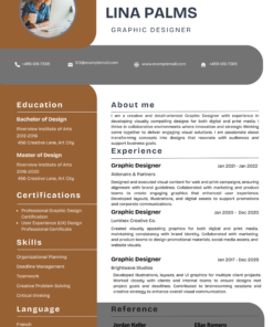 Modern CV Template 18 Free Download – Professional Design