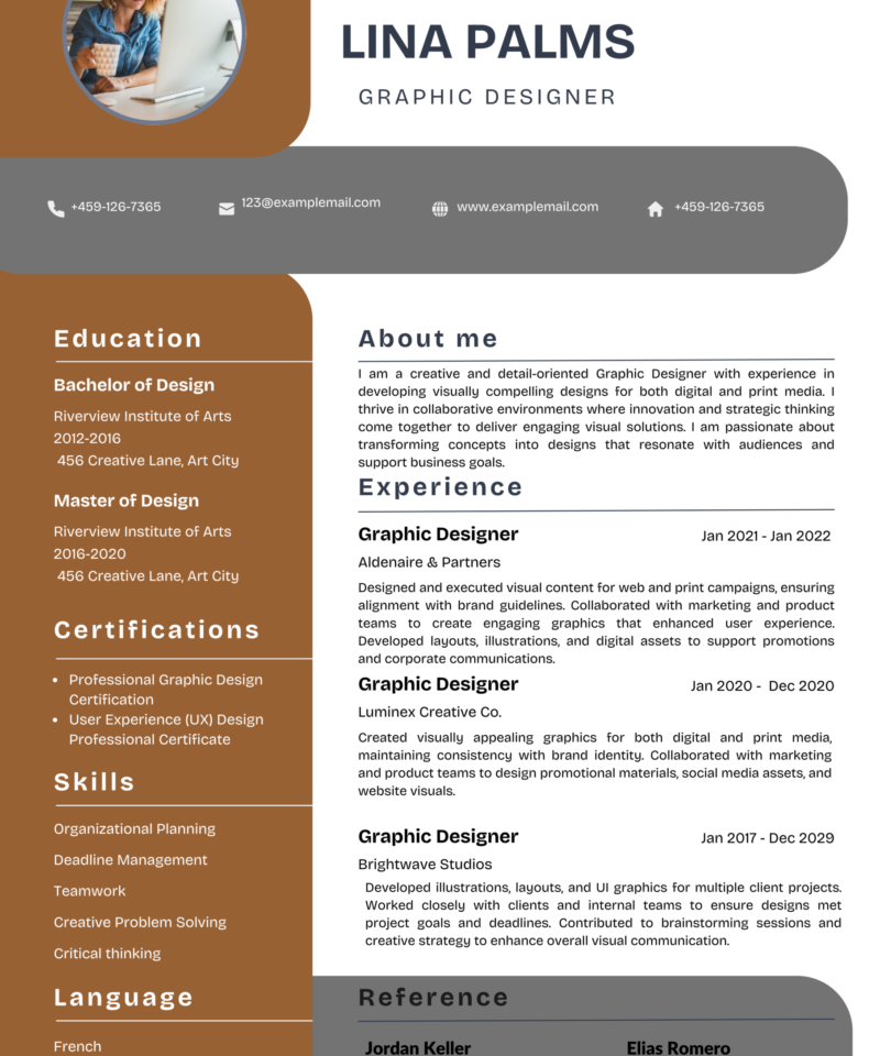 Modern CV Template 18 Free Download – Professional Design