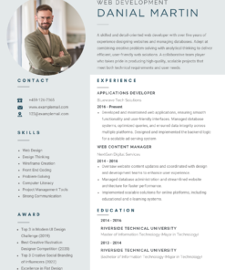 Modern CV Template – Clean Professional Resume Design