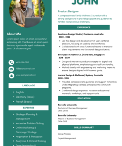 Modern CV Template – Clean Professional Resume Design