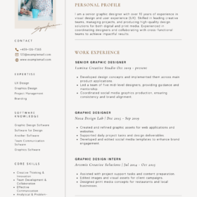 Modern CV Template – Clean Professional Resume Design