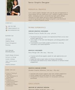 Modern CV Template – Clean Professional Resume Design