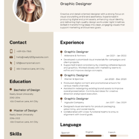 Modern CV Template – Clean Professional Resume Design