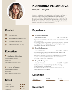 Modern CV Template – Clean Professional Resume Design