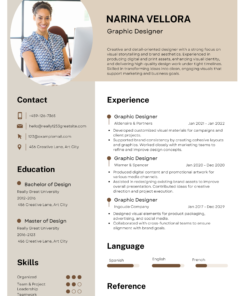 Modern CV Template – Clean Professional Resume Design
