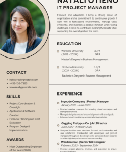 Modern CV Template – Clean Professional Resume Design