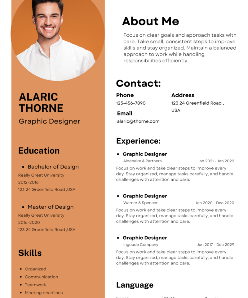 Simple CV Template